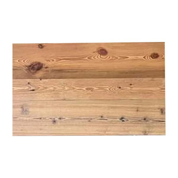 Afoxsos Natural 1/4 in T x 4 in. W x 2 ft. L Shiplap Pine Weathered Reclaimed Barn Wood Boards Planks in Brown 12-Pack