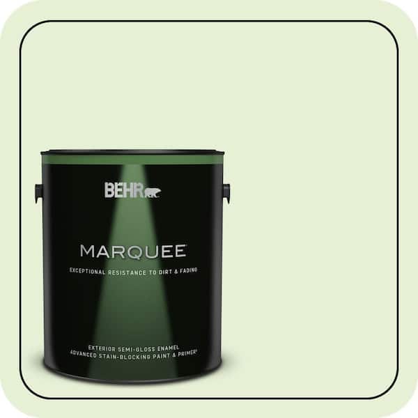 BEHR MARQUEE 1 gal. #430C-2 Spring Morn Semi-Gloss Enamel Exterior Paint & Primer
