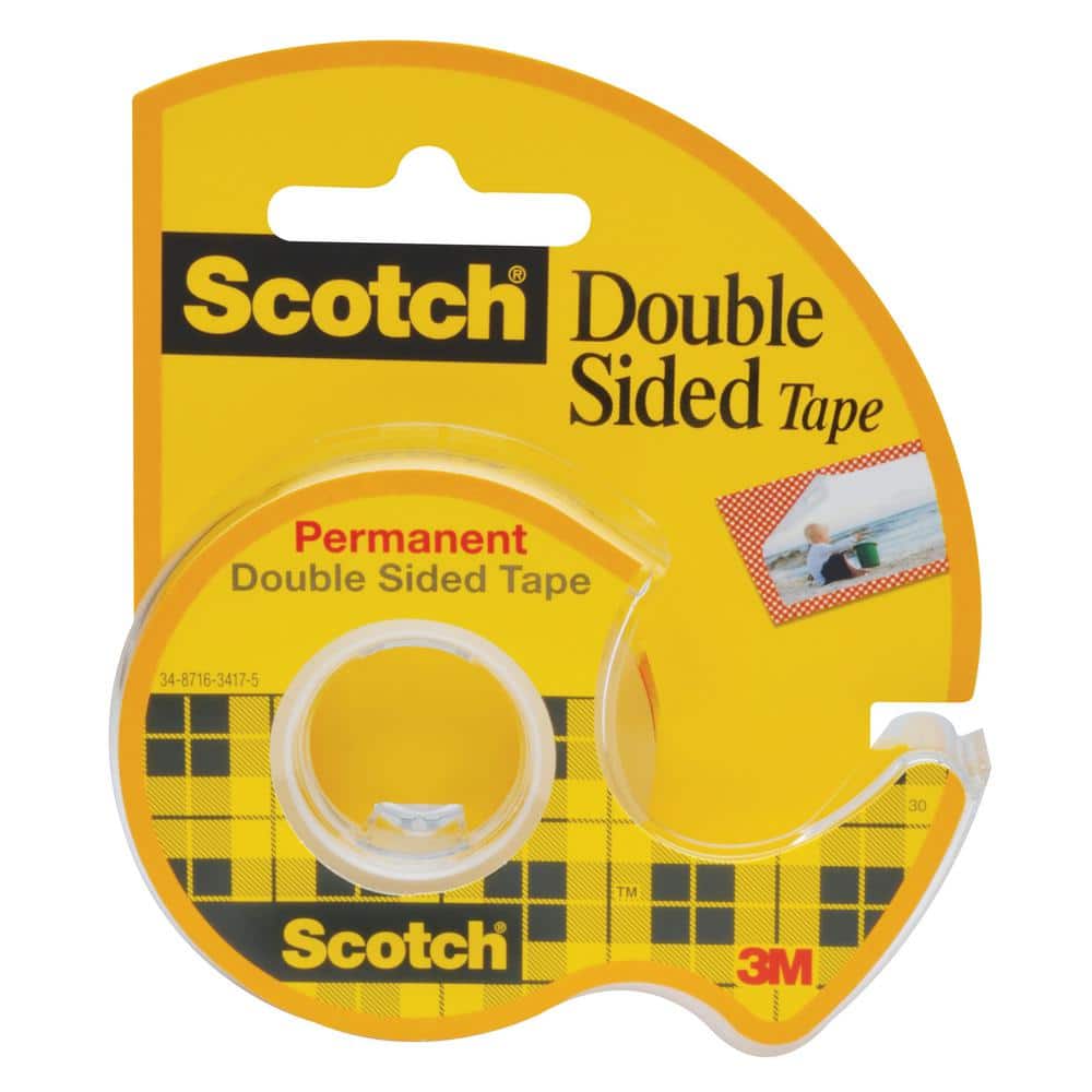 Scotch 1 in. x 1.33 yds. Permanent Double Sided Extreme Mounting Tape  414-48 - The Home Depot