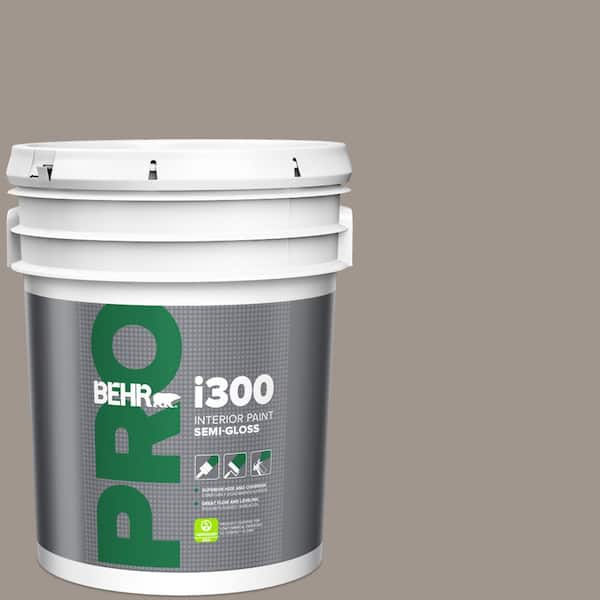 BEHR PRO 5 gal. #PPF-31 Pebbled Path Semi-Gloss Interior Paint
