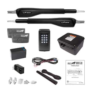 Heavy Duty Dual Swing Gate Opener Access Combo Kit Smart and Solar Capable