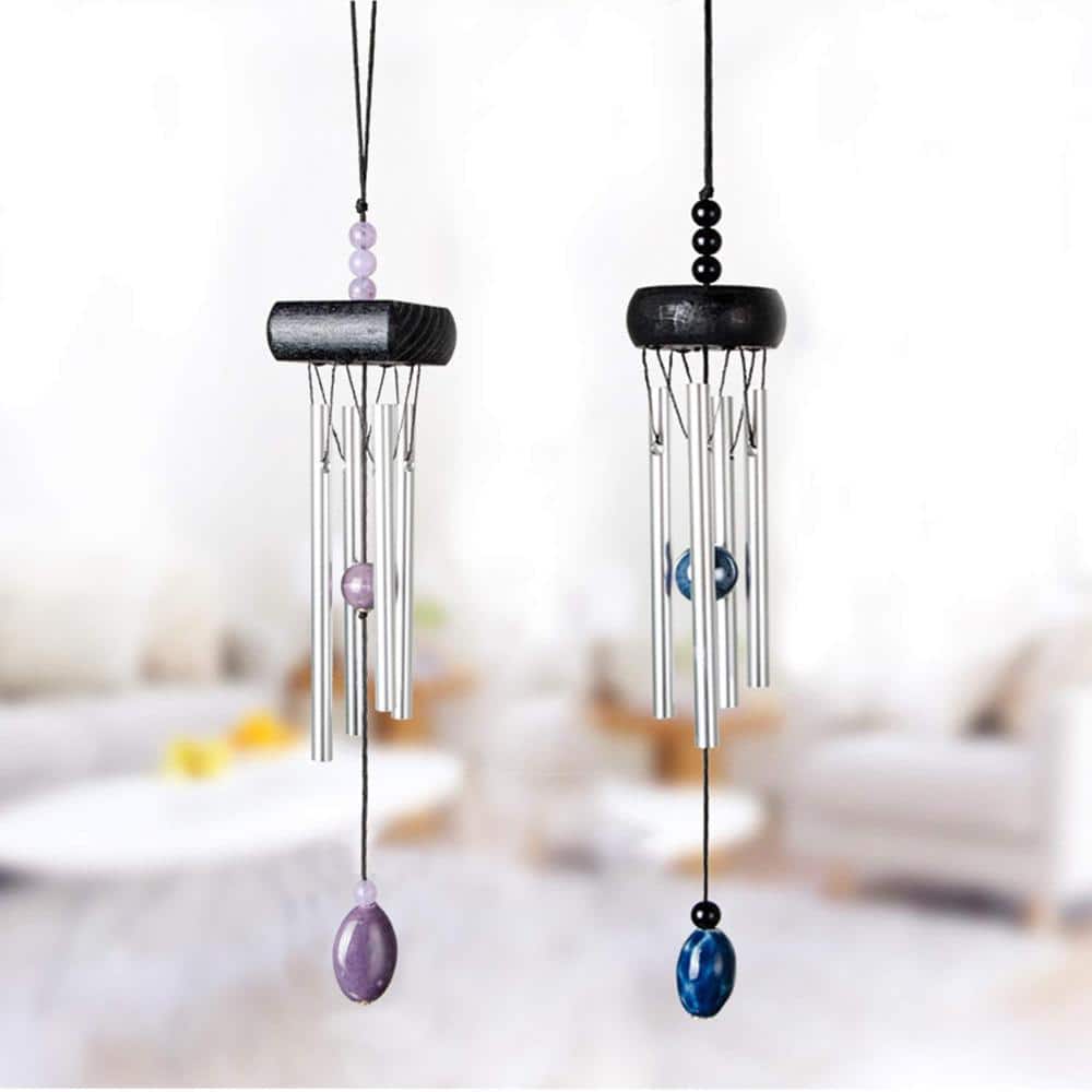 11 in. Wind Chimes Clear Tone Metal Black 2 Pack price history on PriceWatchPro