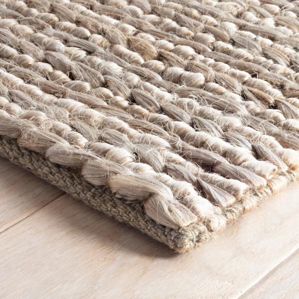 Jute Handwoven Seaglass 6 ft. x 9 ft. Indoor Area Rug