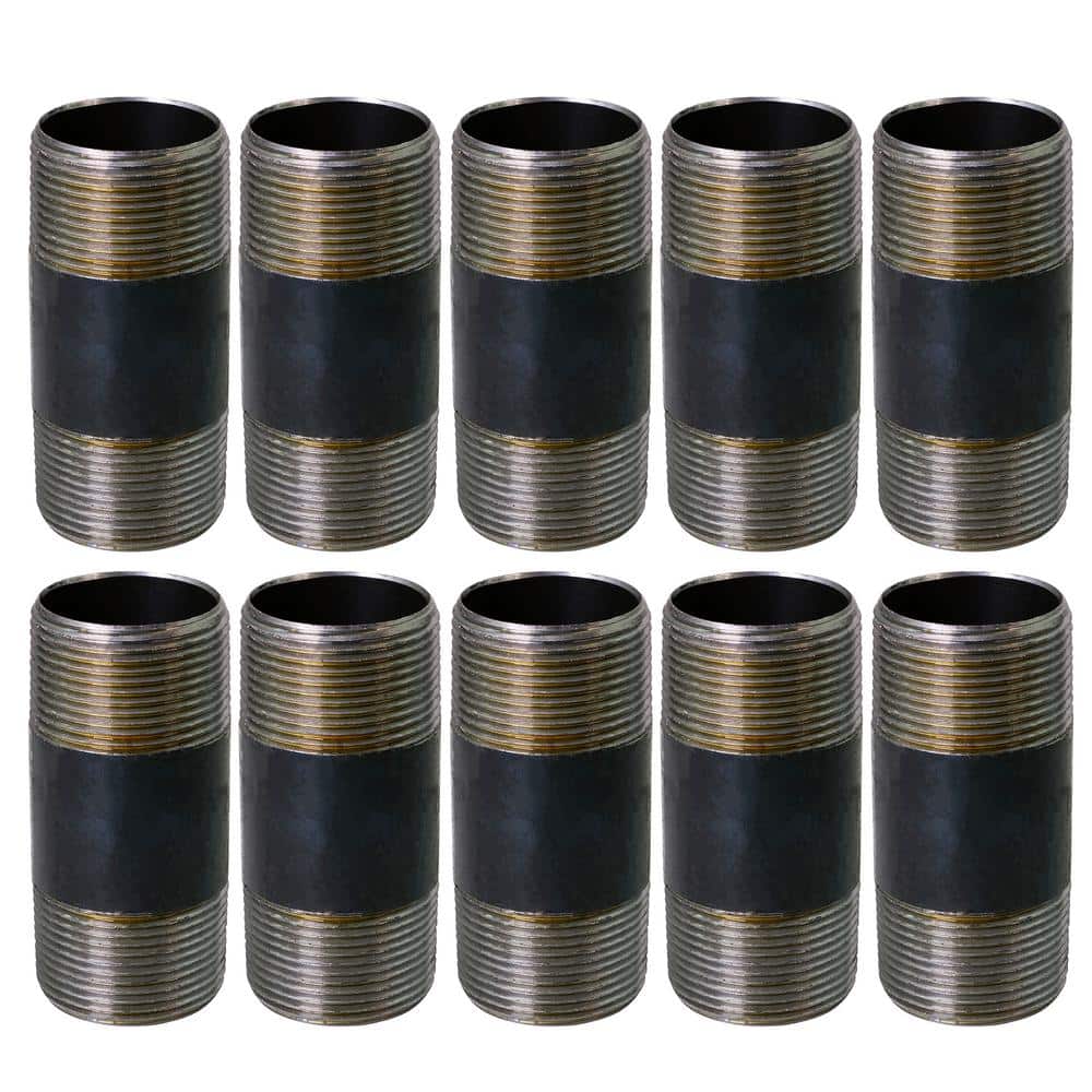 Black Steel Pipe, 1-1/2 in. x 5 in. Nipple Fitting (10-Pack) price history on PriceWatchPro