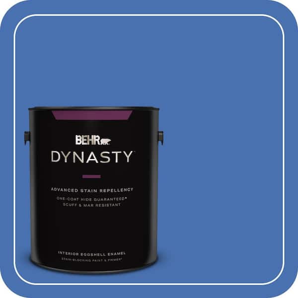 BEHR DYNASTY 1 gal. Home Decorators Collection #HDC-SM16-07 Croquet Blue Eggshell Enamel Interior Stain-Blocking Paint & Primer