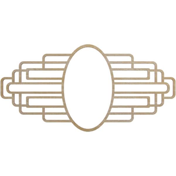 Ekena Millwork 0.25 in. x 6.75 in. x 9 in. Wood Medallion Moulding