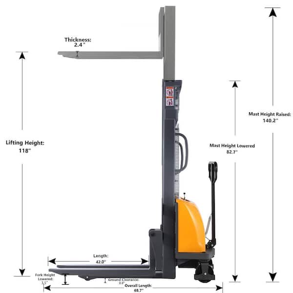 ELECTRIC 　STACKER Counterbalanced Electric Stacker | 2200 Lbs. | 98