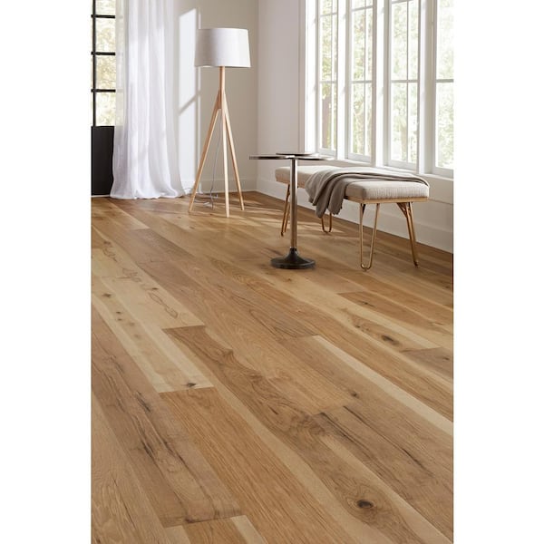 Farrow Hickory 1/2 in. T x 7.5 in. W Water Resistant Wire Brushed Engineered Hardwood Flooring (31.09 sqft/case)