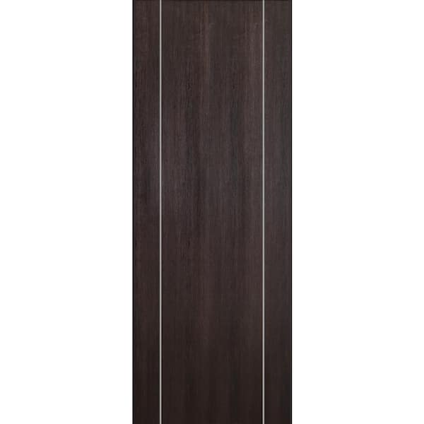 Belldinni Optima 2U 32 in. x 80 in. No Bore Veralinga Oak Solid Composite Core Wood Interior Door Slab