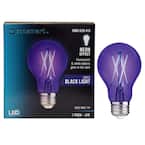 40-Watt Equivalent A19 Blacklight Ultraviolet Glow in the Dark LED Light Bulb (1-Pack)