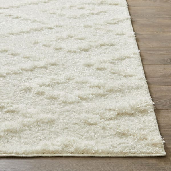 Vemoa Aslayn Cream 9 ft. 10 in. x 12 ft. 10 in. Geometric Polyester Area Rug