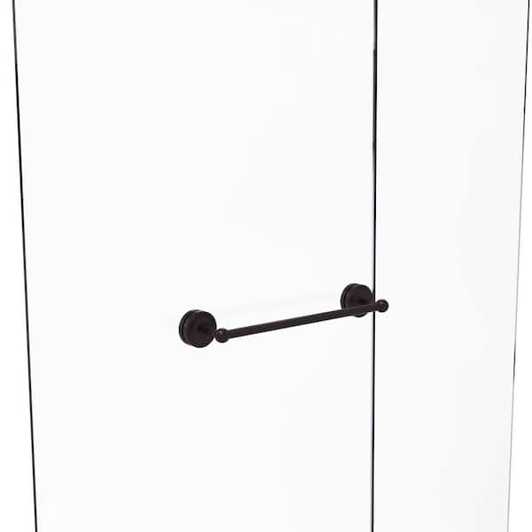 Allied Brass Prestige Regal 18 in. Over-the-door Shower Door Single Towel Bar in Antique Bronze