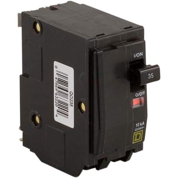 Square D QO 35 Amp 2-Pole GFCI Circuit Breaker