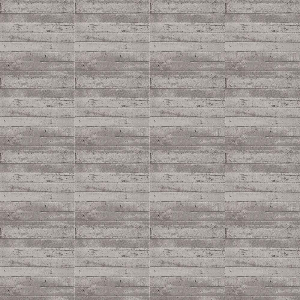 Gray Faux Wood Plank Textured PVC Ceiling Tile 24'' x 24''