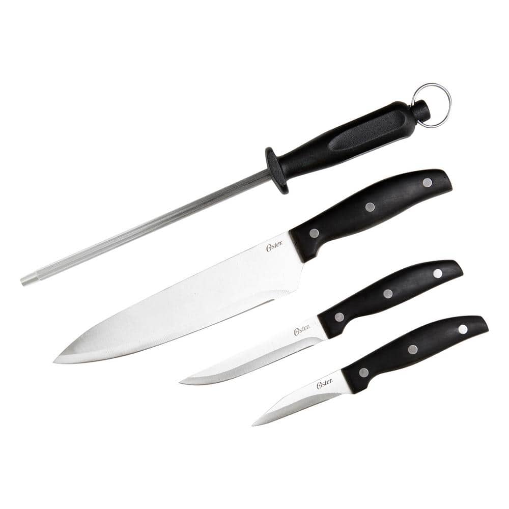 Blackmoor 69039 5-Piece Knife Set with Accessories / 360° Clear Rotating  Stand / Stainless Steel with Edge Retention Functionality on OnBuy