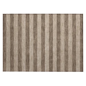 Chantille ACN530 Coffee 1 ft. 8 in. x 2 ft. 6 in. Machine Washable Indoor/Outdoor Geometric Area Rug