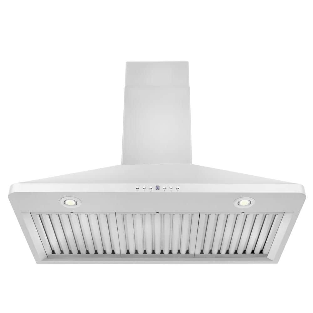 36" Stainless Steel Convertible Wall Mount Range Hood with Charcoal Filter