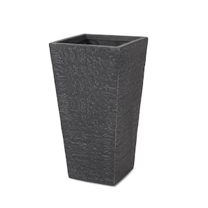 Hildreth 30 in. Tall Gray Lightweight Concrete Outdoor Planter