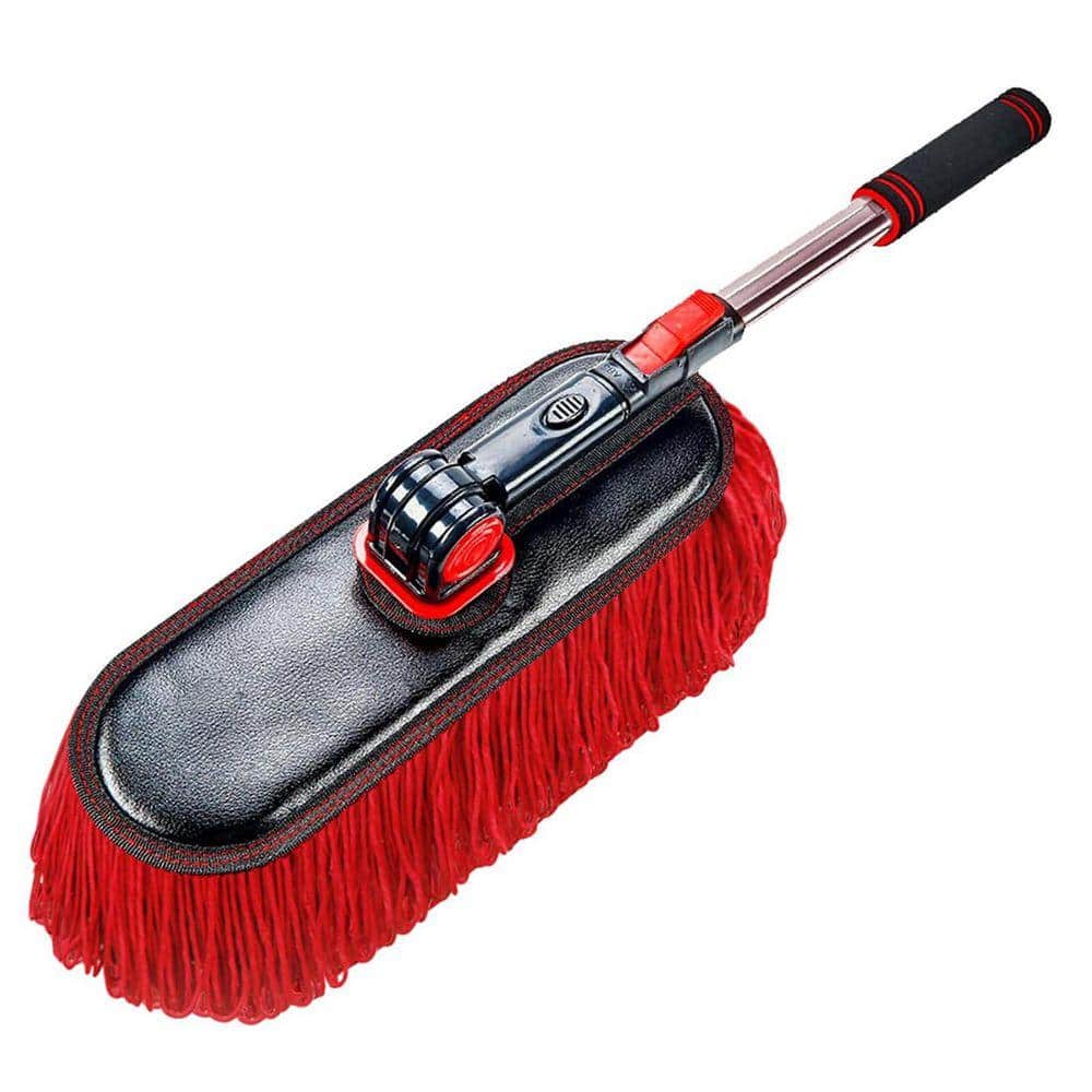 Phewnyzo Extendable Car Duster with Soft Wax Cotton Hair, Scratch
