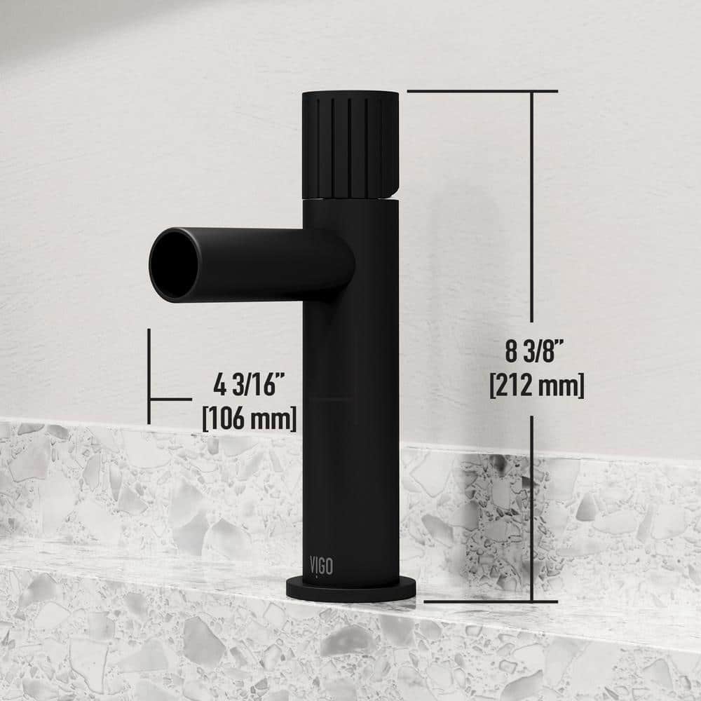 Ashford Sleek Nickel Single Hole Bathroom Faucet
