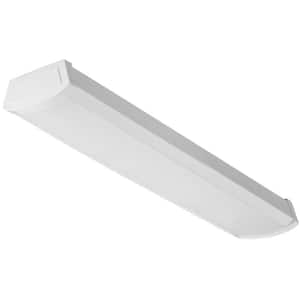 Contractor Select FMLWL 2 ft. 3000 Lumens Integrated LED Dimmable White Low Profile LED Wraparound Light 4000K