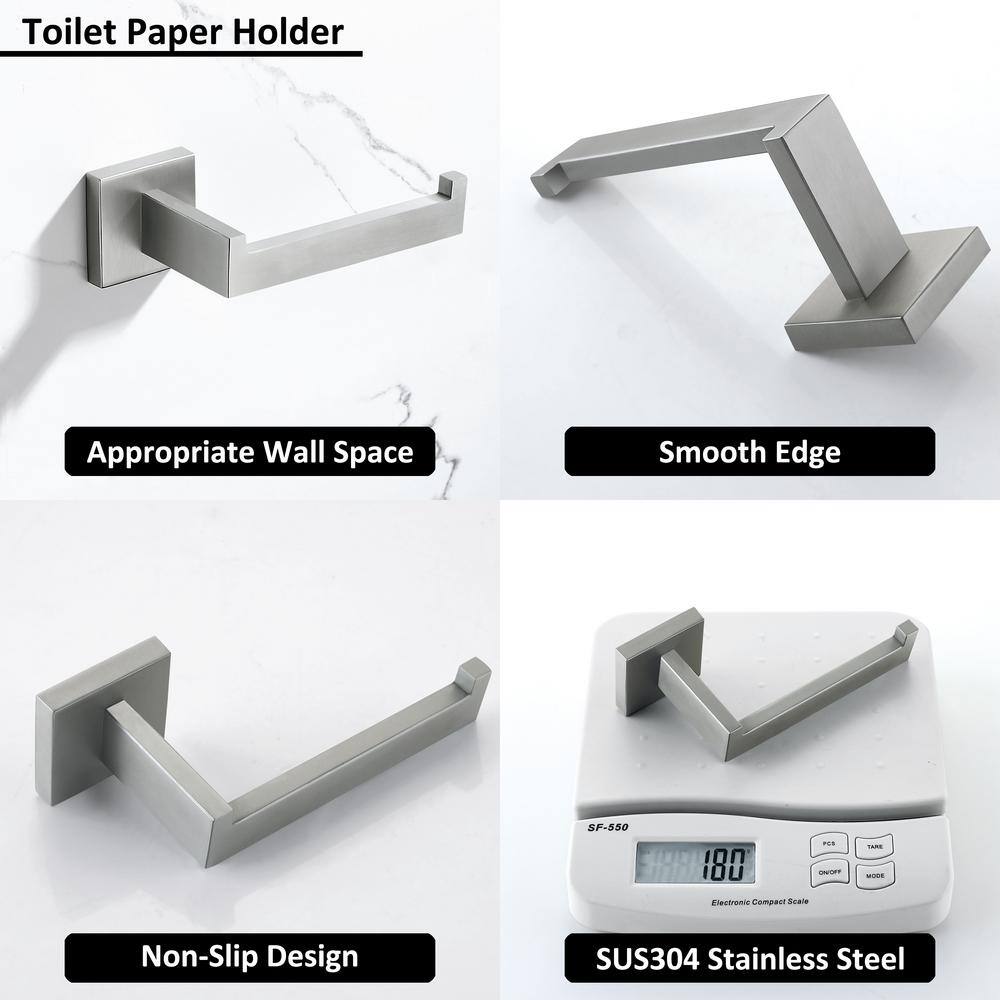 Brushed Nickel Stainless Steel Bathroom Hardware Set