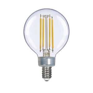 40-Watt Equivalent G16.5 Dimmable ENERGY STAR CEC Filament LED Light Bulb Daylight (3-Pack)