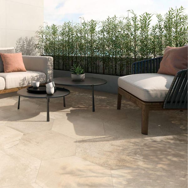 Argillos Hex Arena 21 in. x 24 in. Porcelain Floor and Wall Tile (10.2 sq. ft. /Case)