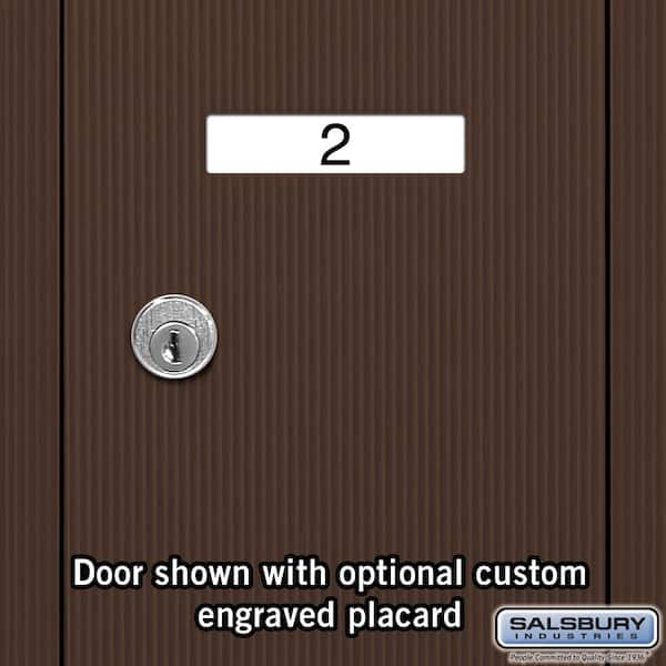 Salsbury Industries Bronze Surface-Mounted USPS Access Vertical