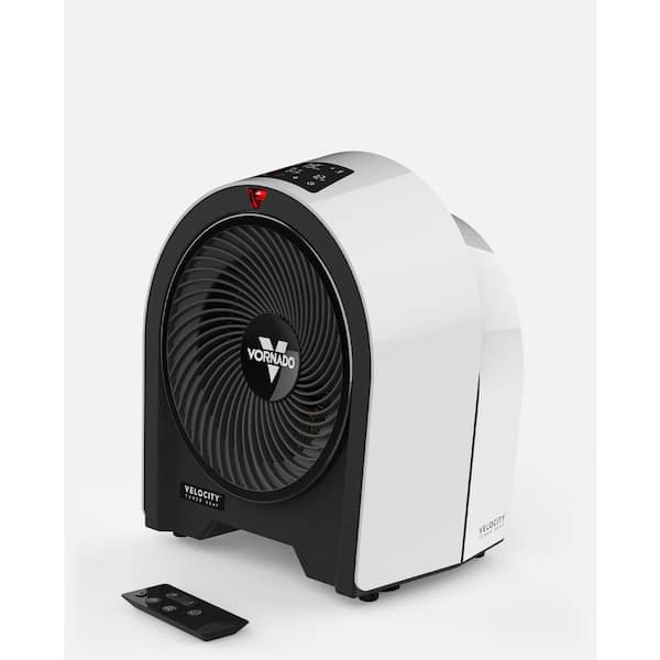 Velocity 5R 1500-Watts White Indoor Electric Fan Space Heater with Advanced Safety Features for Living Space