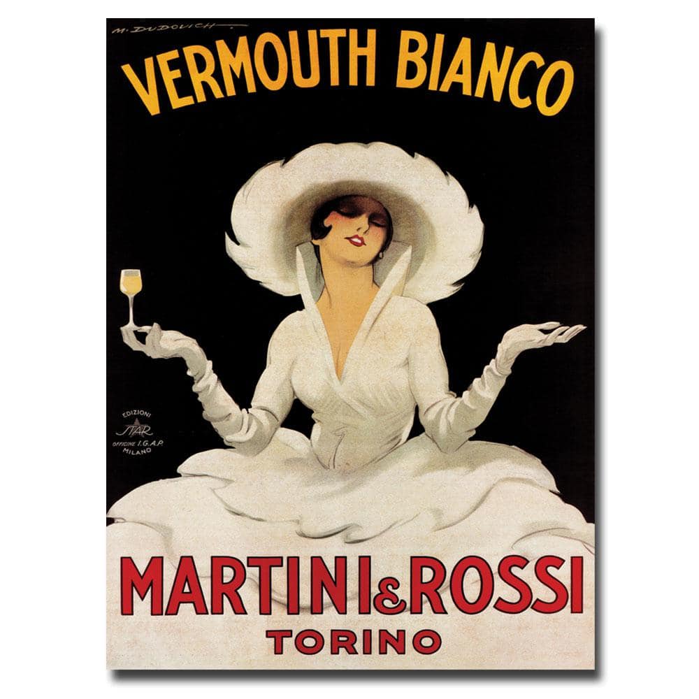 Trademark Fine Art 14 in. x 19 in. Vermouth Bianco Martini & Rossi