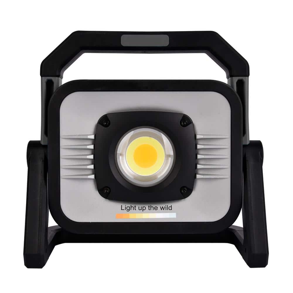 Rechargeable 3000 Lumens LED Dimmable CCT Work Light with Rotating Bracket and Battery Indicator