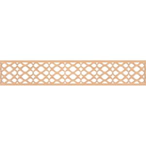Somerset Fretwork 0.25 in. D x 46.625 in. W x 8 in. L Hickory Wood Panel Moulding