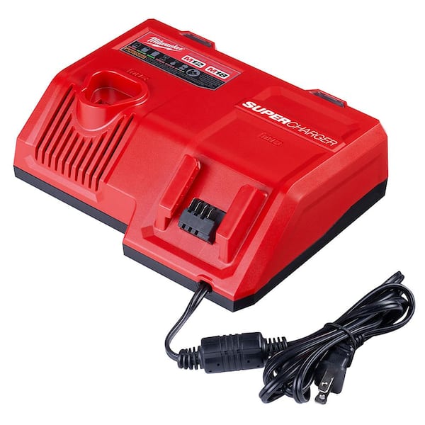 Milwaukee M12 and M18 12-Volt/18-Volt Lithium-Ion Multi-Voltage Super Charger Battery Charger