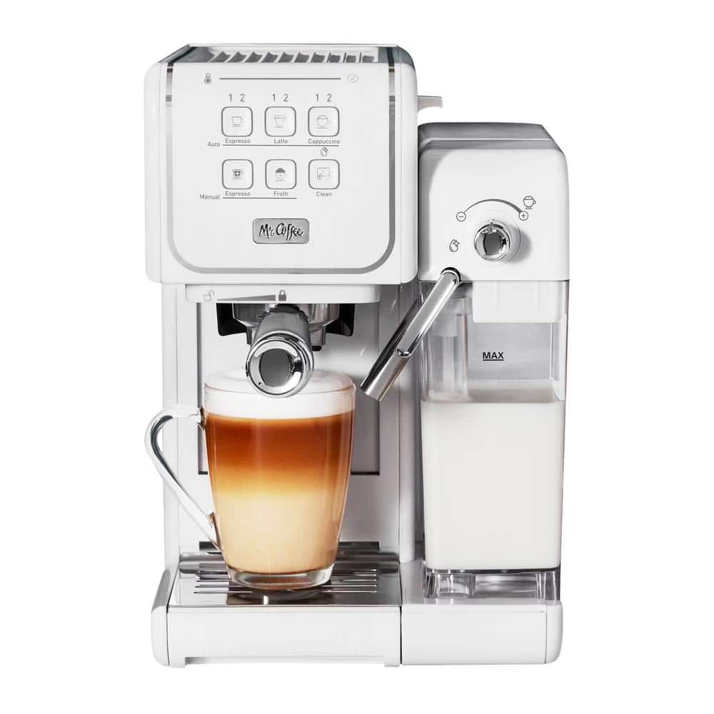 OneTouch Coffee House Espresso, Cappuccino, and Latte Maker in White