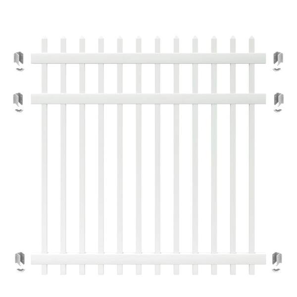 Veranda Manchester 6 Ft H X 6 Ft W Spaced Picket Vinyl Fence Panel Includes 6 Brackets 306114 The Home Depot Veranda Manchester 6 Ft H X 6 Ft W Spaced Picket Vinyl Fence Panel Includes 6 Brackets 306114 The Home Depot
