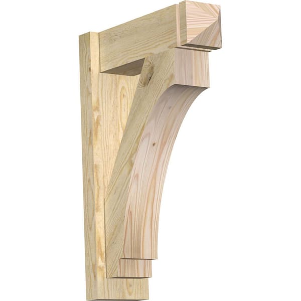 Ekena Millwork 6 in. x 26 in. x 18 in. Douglas Fir Imperial Arts and Crafts Rough Sawn Outlooker