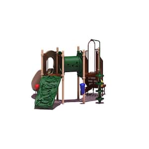 UPlay Today Deer Creek (Natural) Commercial Playset with Ground Spike