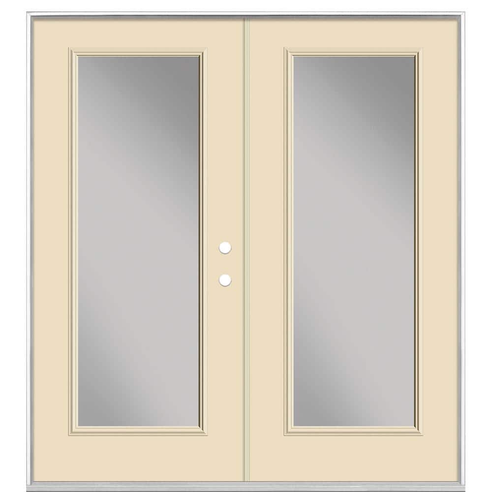 72 in. x 80 in. Golden Haystack Steel Prehung Left-Hand Inswing Full Lite Clear Glass Patio Door without Brickmold price history on PriceWatchPro