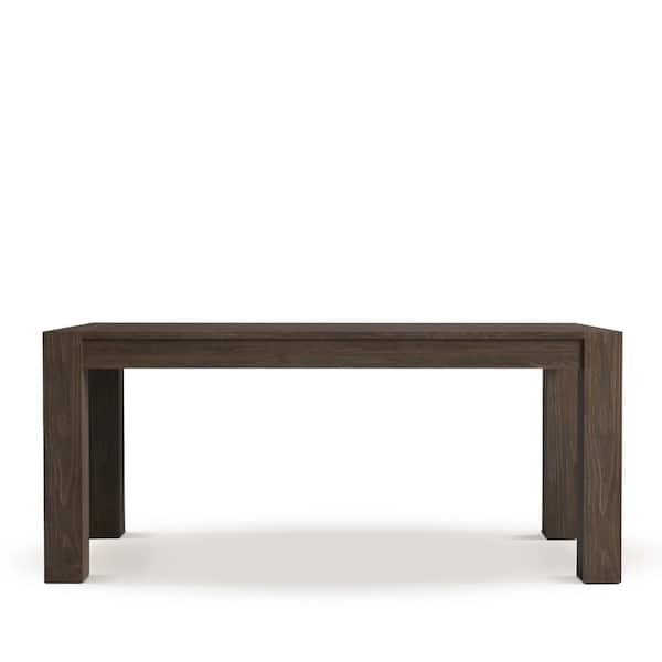 Urban Woodcraft Villa 70 in. Salvaged Espresso Wood Rectangle Dining Table