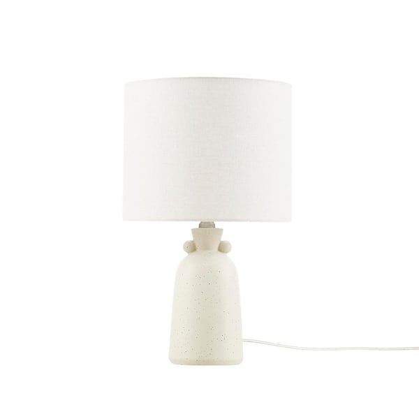 INK+IVY Alarid 16.75 in. Cream Casual Table Lamp