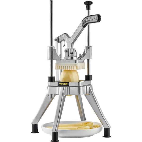 Commercial Vegetable Fruit Chopper with 3/8 in. Blade, Heavy-Duty Stainless Steel Dicer for Onions and Potatoes