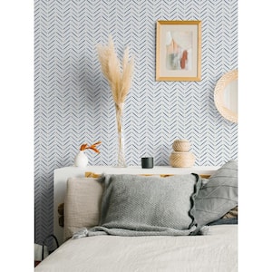 Indigo Holden Peel and Stick Wallpaper Sample