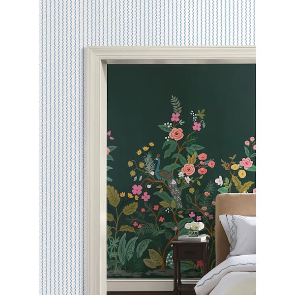 Rickrack Blue Matte Non-Pasted Wallpaper