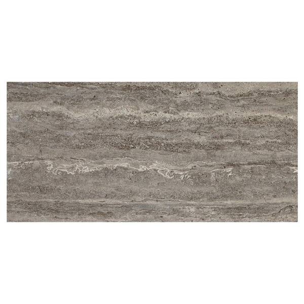 Marazzi Stonehollow Smoky Taupe 12 in. x 24 in. Glazed