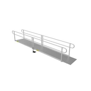 PATHWAY 3G 16 ft. Wheelchair Ramp Kit with Solid Surface Tread and Two-line Handrails