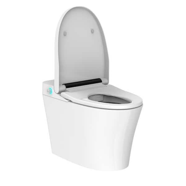 ANGELES HOME Elongated Bidet Toilet with Auto Flush, Soft Close, and Night Light