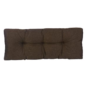 60-inch by 19-inch Micro Suede Bench Cushion - Black