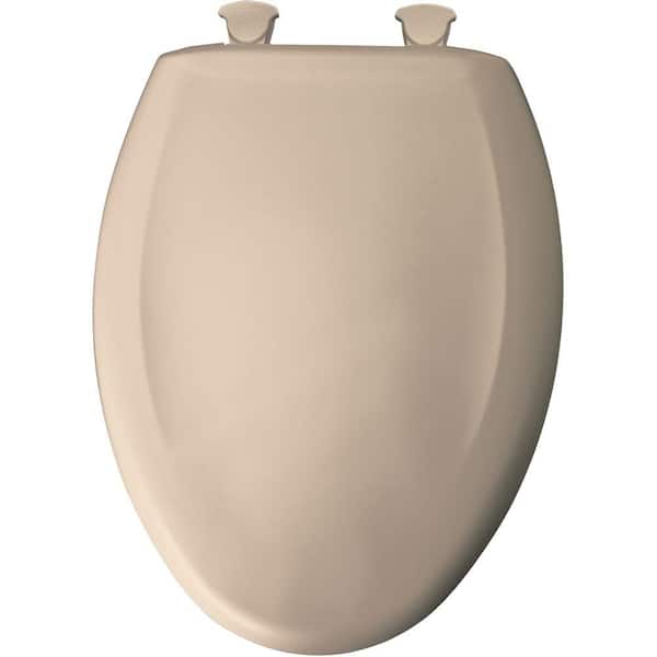 BEMIS Slow Close STATITE Elongated Closed Front Toilet Seat in Beige