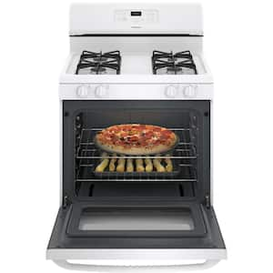 30 in. 4.8 cu. ft. Gas Range in White